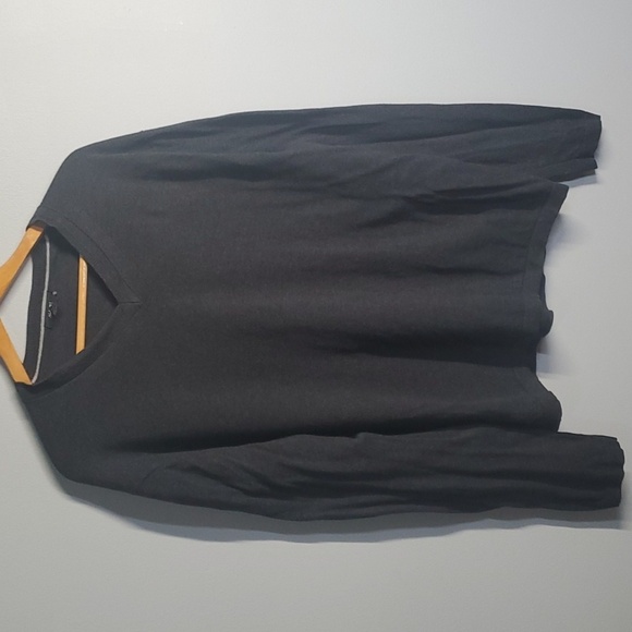Alfani sweater mens size xl x-large dark grey v-neck - Picture 1 of 6
